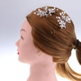 thumbnail image 2 of 2 Piezas Pasador de Pelo de Flor de Gypsophi de Cristal Plateado Zulema, 2 of 8