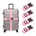 thumbnail image 1 of Uxcell 4 Pcs Correás de Equipaje para Maletas, Correa de Conexión de Equipaje Ajustable con Hebilla para Maleta, Accesorios de Equipaje para Conectar Bolsa de Maleta, Rosa, 1 of 7