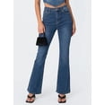 thumbnail image 2 of EMMIOL Women's High Waist Stretchy Flare Jeans Light Wash Bell Bottom Denim Pants Y2K Trendy Vintage Jeans, 2 of 6
