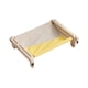 thumbnail image 5 of Percha para ventana de gato para mascotas, hamaca para colgar en la ventana, estante para gatos, marco de madera, hamaca para gatos, cama duradera par gris amarillo Yinane Percha para ventana de gato, 5 of 8