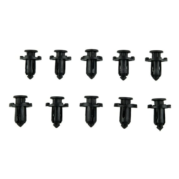 10x Car Rivet Clips Bumper Engine Cover Fender Grille Clamp Nylon Black Push-Type For-Subaru For Impreza For Forester 909140007