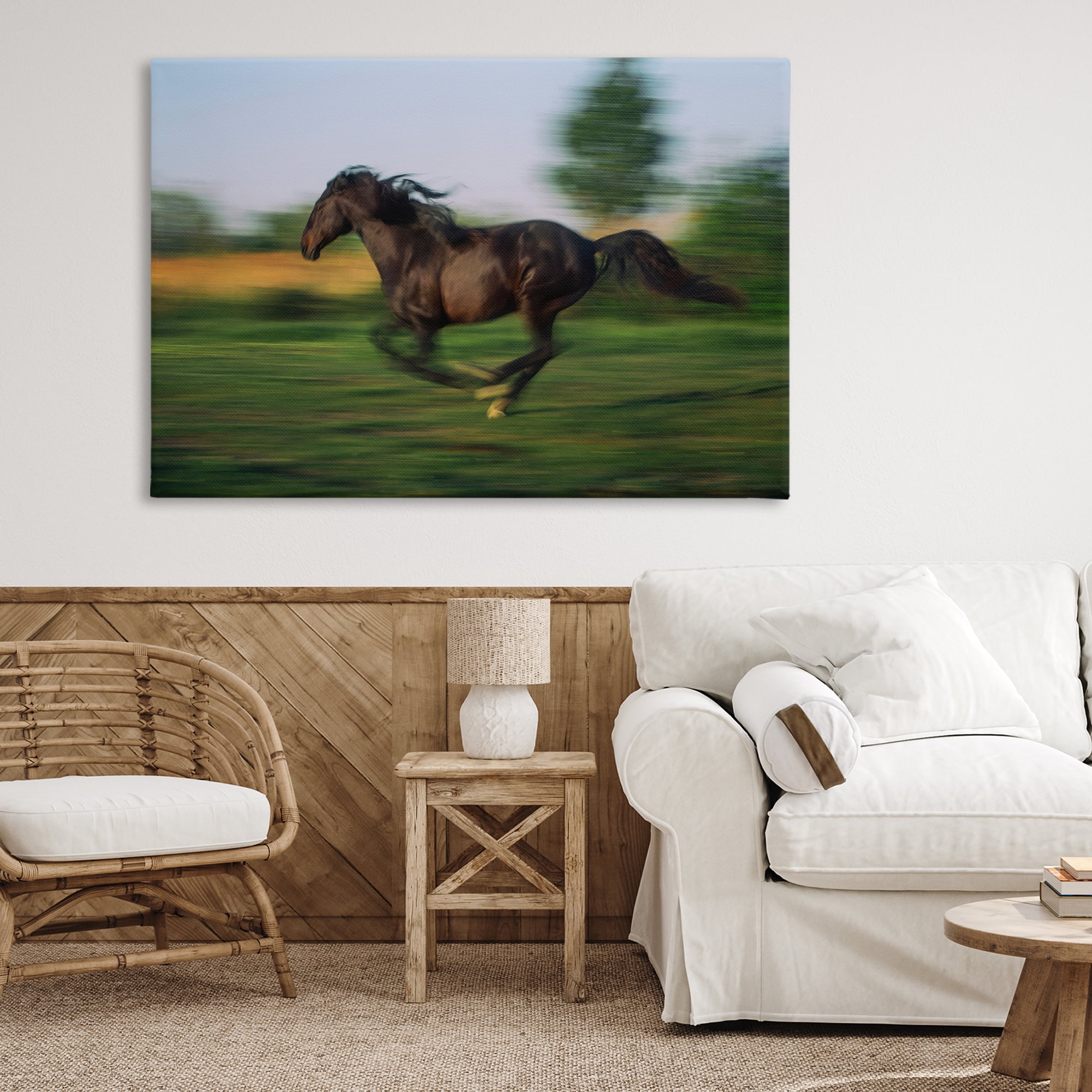Stupell Industries Dashing Camargue Racehorse Canvas Wall Art, design by Scott Stulberg