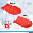 thumbnail image 4 of Superio 48" Booster Snow Sled for Kids and Adults (Red), 4 of 6