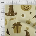 thumbnail image 2 of oneOone Cotton Flex Olive Green Fabric Halloween Quilting Supplies Print Sewing Fabric By The Yard 40 Inch Wide, 2 of 4