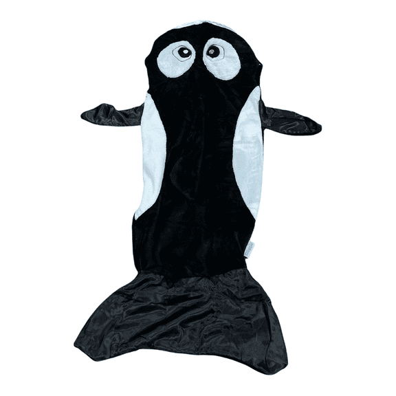 Kids Sleeping Wearable Throw Blanket for Child Washable Velvet as Seen on TV - Whale - Deluxe Black