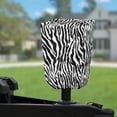 thumbnail image 2 of Yuyamidu Zebra Stripes Trailer RV Electric Jack Cover, Waterproof RV Tongue Jack Protective Cover, 300D Polyester Travel Electric Tongue Jack Cover, Universal Size, 2 of 7