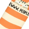 thumbnail image 4 of Cool Socks, Colorful Funny & Cute Novelty Socks for Women, Eww People Cats, 4 of 6