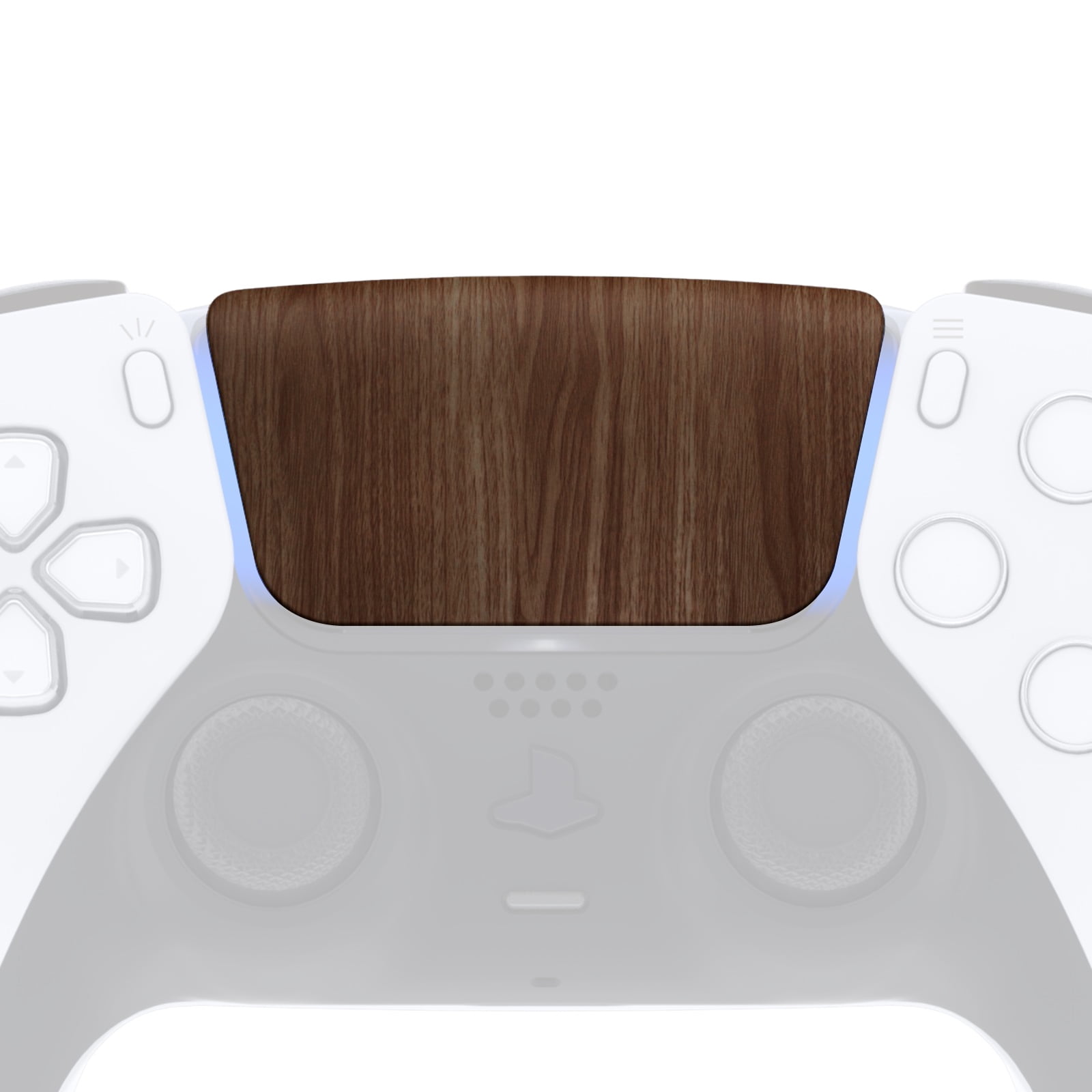 eXtremeRate Wood Grain Replacement Touchpad Cover Compatible with ps5  Controller BDM-010  BDM-020, Soft Touch Custom Part Touch Pad with Tool  Compatible with ps5 Controller