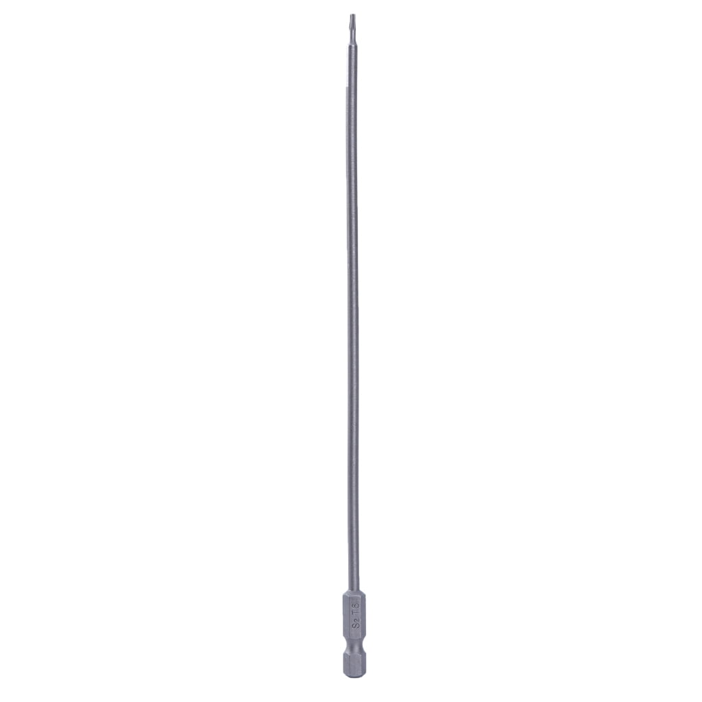 11PCS Torx Head Screwdriver Bit Set Magnetic 1/4" Hex Steel 3Inch Long Drill Bit Security Torx Bit