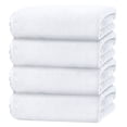 thumbnail image 1 of Juego de 4 Toallas de Baño Blancas, Toallas de Baño Grandes y Ultrasuaves 35x70in, Toallas de Hotel Altamente Absorbentes y de Secado Rápido para Baño Gimnasio Natación, Sábanas de Ducha de Microf..., 1 of 7