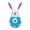 A Blue, variant on Festive Inflatable Easter Egg Decorations, Courtyard Holiday Decoration Easter Toy, Holiday Ornaments with Easter Bunny Designs for Yard Displays, Party Celebrations, and Spring Festivities