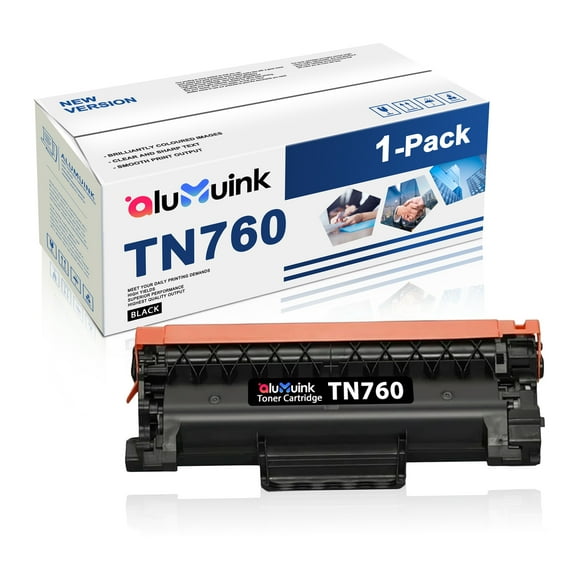 TN 760 TN760 TN730 Toner TN-730 for Brother Printer Replacement for Brother MFC-L2710DW HL-L2390DW MFC-L2750DW TN-TN-760 High Yield Black Cartridge DCP-L2550DW HL-L2370DW 1 Pack Black