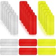 thumbnail image 1 of 30 pegatinas reflectantes de advertencia, pegatinas reflectantes de seguridad, pegatinas de visibilidad nocturna, pegatinas de cinta impermeables para vehículos, 1,18 x 3,25 pulgadas, 1 of 5