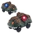 thumbnail image 4 of Coche eléctrico de juguete HUOGUO, dinosaurio brillante con 3 luces LED, 4 of 5