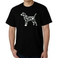thumbnail image 1 of Men's Word Art T-shirt - Dog Paw Prints, 1 of 2