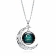 thumbnail image 1 of Fiudx Collar de Astrología, Colgante Astrológico Único, Joyería de Uso Diario, Regalo para Esposa, Novia, Mamá, Cumpleaños, Navidad, Acción de Gracias, Cadena de 45 Cm + 5 Cm, Aleación y Vidrio., 1 of 1