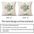 thumbnail image 6 of Spring Summer Leaf Pillow Covers 16X16 Inch Watercolor Eucalyptus Leaves Couch Pillow Cases Sage Green Farmhouse Throw Pillows Set of 2 Home Decor for Living Room Bedroom Bed Cushion Outdoor, 6 of 6