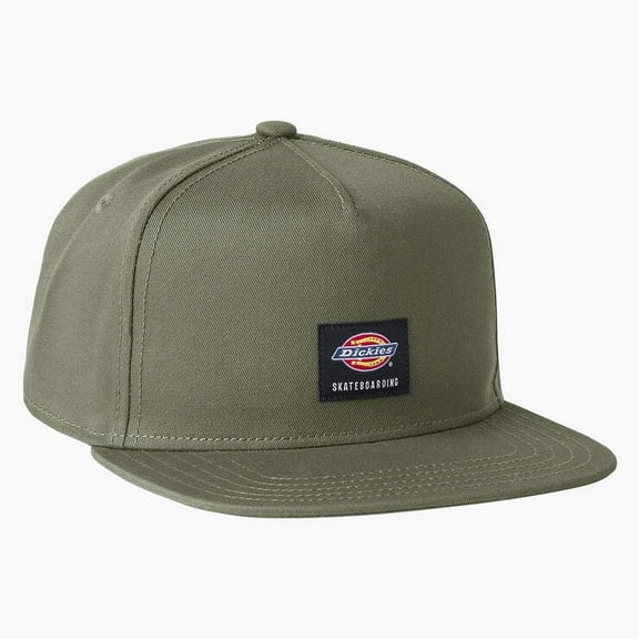 Dickes Skateboarding Flat Bill Charcoal Snapback