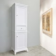 thumbnail image 4 of Eviva Elite Stamford 24" White Solid Wood Side/Linen Bathroom Cabinet, 4 of 4