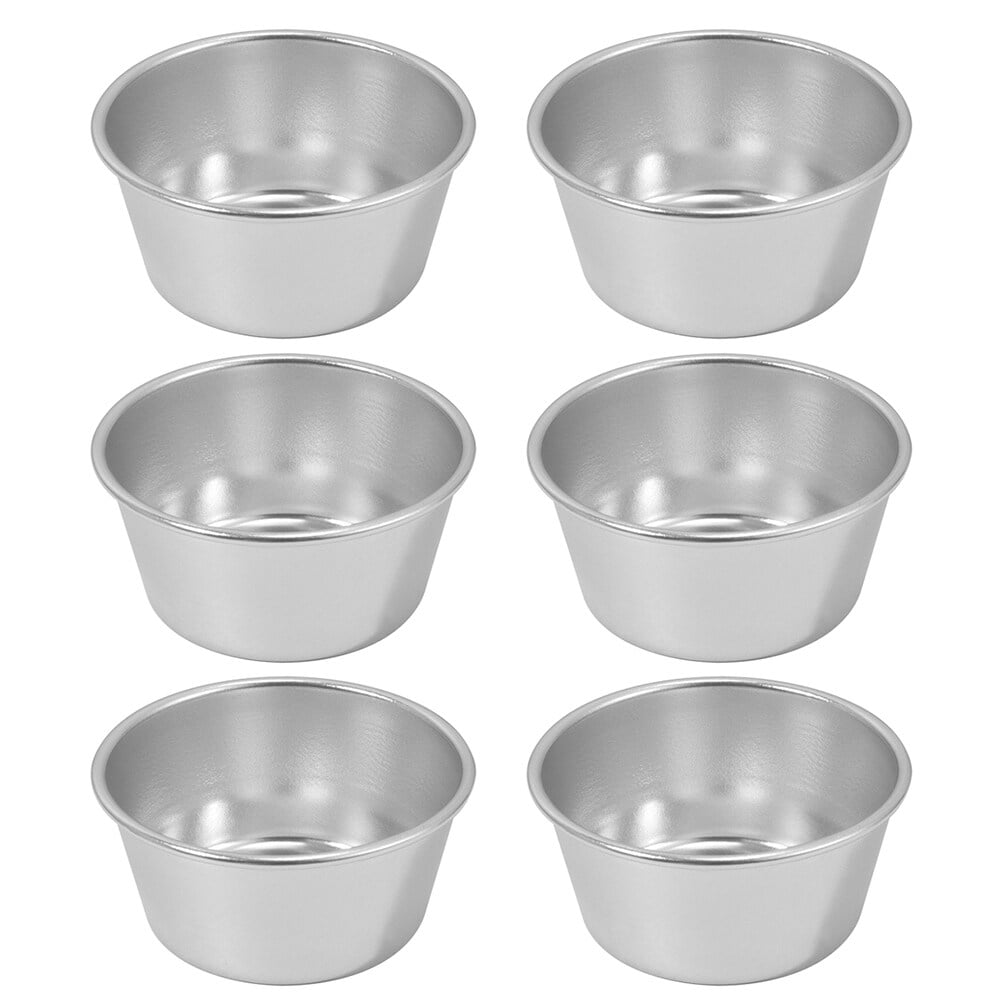 Homemaxs 6Pcs Muffin Cake Molds Multifunction Muffin Cups Metal Baking