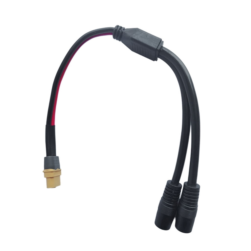 Zeiwohndc XT60 to Double DC7909 Female Extension Cable for Solar Energy Systems