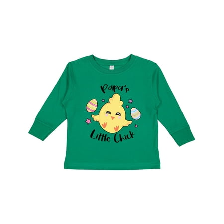 

Inktastic Happy Easter Papa s Little Chick Gift Toddler Toddler Girl Long Sleeve T-Shirt