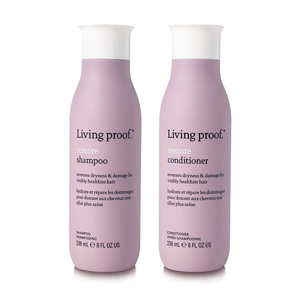 Living Proof Restore Conditioner & Shampoo, 8 Oz Each