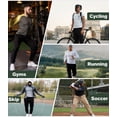 thumbnail image 5 of Potopok Sweat Pants Jogger Zipper Pockets Open Bottom, Sweatpants 3 Pack Men's, 5 of 5