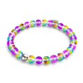 thumbnail image 1 of Violet Andromeda | Silver | Galaxy Glass Bead Bracelet, 1 of 9