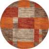 thumbnail image 2 of Rugs.com Equinox Collection Rug – 8' Round Multi Low Rug Perfect For Kitchens, Dining Rooms, 2 of 9