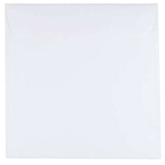 JAM Paper 7 x 7 Square Invitation Envelopes, White, 50/Pack