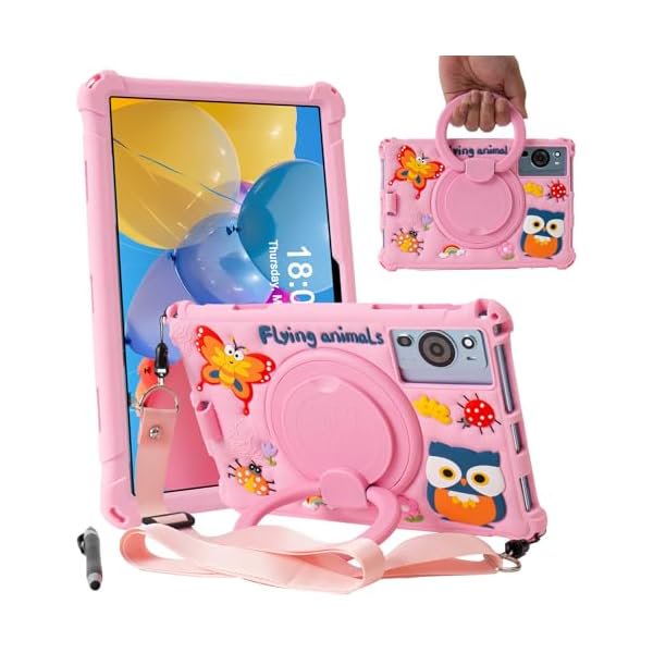 wonim11 10.1 inch Android Tablet Case for Callsky 10.1 inch Cpad 10/ROWT A10/Onn 10.1/ApoloSign EM101A/BYYBUO 10.1'',Pink