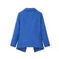 thumbnail image 3 of Enjoytime Blazers for Women Business Casual Solid Color Long Sleeve Suit Jacket Work Office Outerwear with Pockets Blue S, 3 of 3