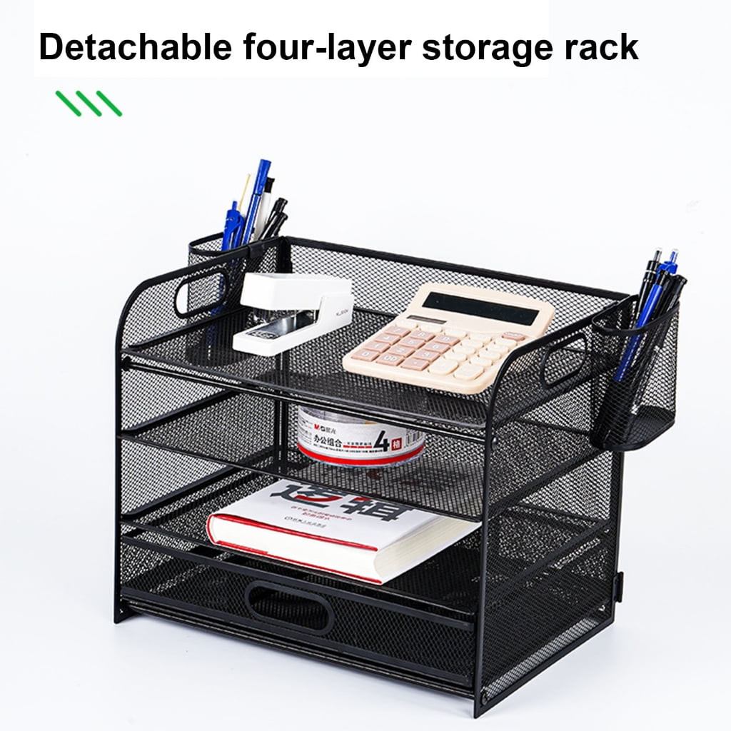 Multifunction File Letter Tray Organizers Space Saving Office Desk Organizers