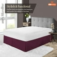 thumbnail image 2 of SGI Bedding 21 Inch Pleated Bed Skirt | Microfiber Bed Skirt | Fade Resistant, Wrinkle Free, Anti-static, Decorative, Extra Storage Space, Clutter-Free | Full, Wine, 2 of 8