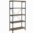 thumbnail image 2 of Coaster Furniture Analiese Rustic Industrial Decorative Bookcase - Rustic Oak, 2 of 8