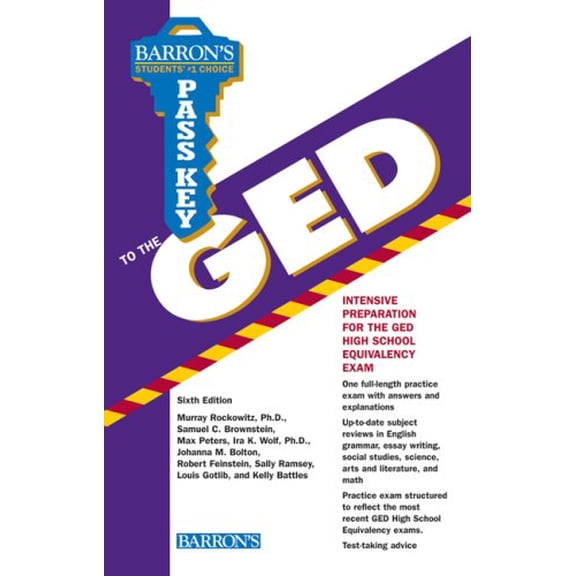 Pre-Owned Barron's Pass Key to the Ged Paperback