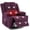 Purple - DR40, variant on Heat & Massage Manual Recliner Chair for Adults - 155° Adjustable Single Sofa with Footrest & Pull Lever - Padded Headrest/Backrest, Breathable Linen Fabric, Side Pockets, | burlap | light blue