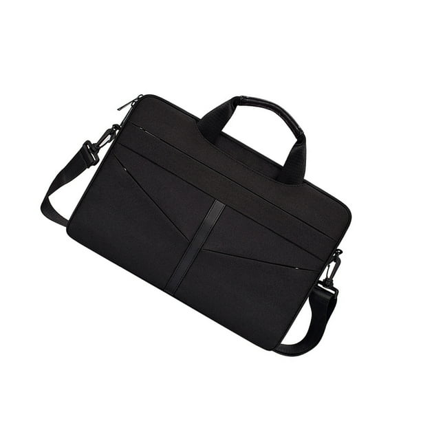 Qarigey Funda para portátil, resistente al agua, para ordenador portátil, maletín de hombro, bolso organizador de negocios de oficina, bolso para Bolsas de mensajero y de hombro Negro Qarigey AP012464-01