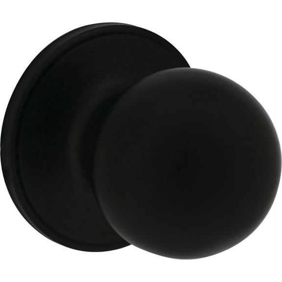 Steel Pro Matte Black Hall & Closet Door Knob TWX930B