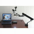 thumbnail image 3 of AmScope 7X-45X Trinocular Articulating Zoom Microscope + Ring Light New, 3 of 4