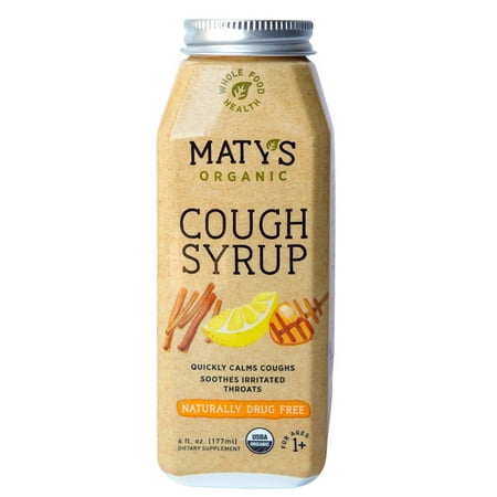 Maty's Organic Cough Syrup, 6 Oz Bottle