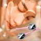 thumbnail image 5 of 1 Par de de Rodillos Faciales de de material acero, Herramientas para Enfriar , Ojos, Cuello, Apriete, Tratamiento de , Re - rosa Manija rosa Macarena Globos faciales de hielo, 5 of 7