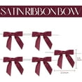 thumbnail image 2 of Dalrosia 50PCS Satin Bow for Gift Wrapping Twist Tie Bows for Wedding Favors Candy Apples Party Valentine's Day Christmas Decorations, 2 of 4