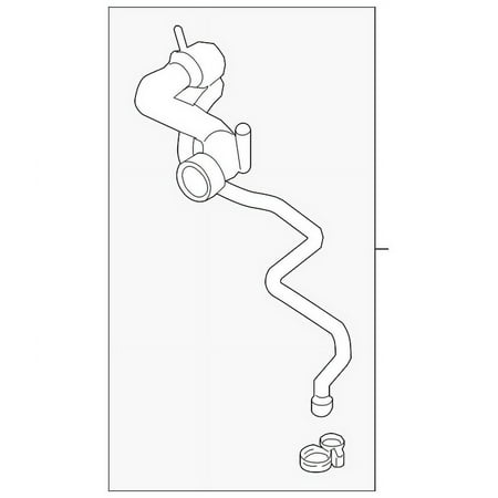 Genuine OE BMW Upper Hose - 17-12-7-595-252