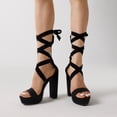 thumbnail image 5 of DREAM PAIRS High Heels Chunky Block Platform Heels for Women Strappy Gladiator Sexy Open Toe Heels Dressy Pumps Sandals, 5 of 8