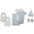 thumbnail image 1 of Bambini Newborn Baby Boy 7 Pc Layette Baby Shower Gift Set, 1 of 3