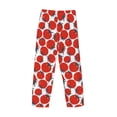 thumbnail image 4 of Kdxio Hand Drawn Tomatoes Print Men's Sleep Pajama Pant Lounge Pants with Pockets, 4 of 8
