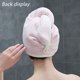 thumbnail image 4 of Gorro de pelo seco de terciopelo coral de doble capa para mujer, bolsa absorbente de microfibra de secado rápido, diadema, toalla para cabello seco, 4 of 5