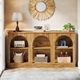 thumbnail image 6 of Tribesigns 63-inch Console Table, Farmhouse Entryway Table with 3-Tier Shelf, Wooden Sofa Console Behind Couch for Entrance, Hallway, Natural Brown, 6 of 8